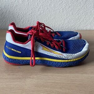 Altra Escalante “Bolder Boulder” - Blue and Red